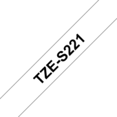 Páska Brother TZ-S221 - originálne (Čierny tlač / biely podklad)