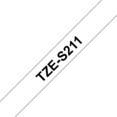 Páska Brother TZ-S211 - originálne (Biely tlač / čierny podklad)