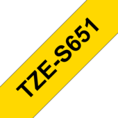 Páska Brother TZ-S651 - originálna (Čierny tlač/žltý podklad)